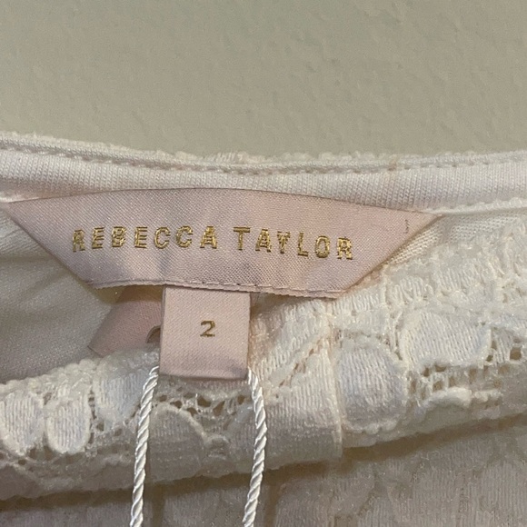 NWT Rebecca Taylor Cream A-Line Skirt - Picture 7 of 9